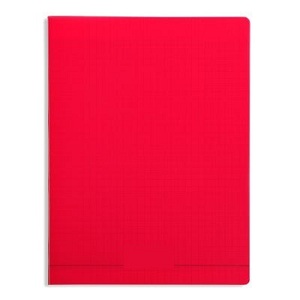 Laureat - Cahier 17x22 couverture plastique Rouge - 48 Pages